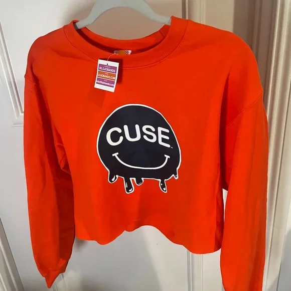 Syracuse Smile Cropped Tailgate Crewneck - Picture 4 of 5